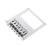 ifundom Electric Guitar Bridge Tailpiece Double Pickup Silver Replacement Accessory for Style Electric Guitars Easy Installation Standard String Spacing