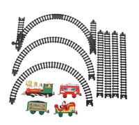 ifundom Electric Simulation Train Toy for Boys and Girls Adorable Christmas Rail Model Holiday Decoration and Fun Playset for Ages and up Battery Operated