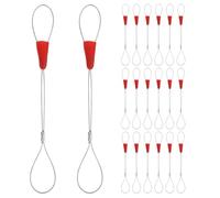 ifundom Electrical Wire Pulling Tool Steel and Plastic Construction, Ergonomic Design 20pcs Anti-Slip Mesh Cable Grip for Threading Multiple Wires, Suitable for Smooth Jacket Cables