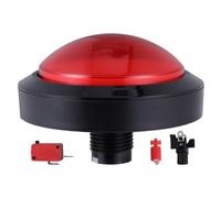 ifundom Electronic Game Answer Buzzer LED Light and Two-Leg Switch, Red Round Button Game Responder for Party and Quiz Shows, Battery Not Included Random Color Random Color