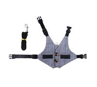 ifundom Elegant Rabbit Harness Vest Portable Traction Rope Bunny Harness for Hutch