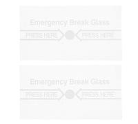 ifundom Emergency Break Glass Switch Cover Manual Alarm Panel 2Pcs Heat Resistant for Fire Call Point Safety