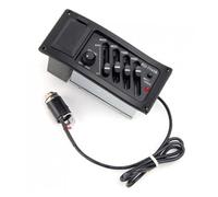 ifundom Eq-7545r 4 Bands Acoustic Guitar Preamp Piezo Pickup Tuner Guitar Equalizer Black Essential for Amplification