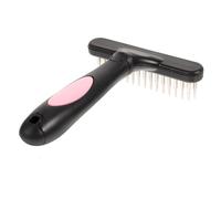 ifundom Ergonomic Horse Hair Grooming Comb with Metal Rake Comfortable Non-slip Handle for Efficient Small Animal Cleaning and Shedding Removal Suitable for Pets and Horses