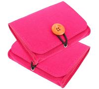 ifundom Essential Oil Bottle Organizer Case with Chemical Fiber Felt Material 2pcs Portable Storage Bag for Convenient Organization and Travelling