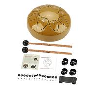 ifundom Ethereal Drum Kit Metal Tongue Drum Wood Body Percussion Instrument No Music Theory Needed for Leisure Yoga Music Performance