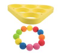 ifundom EVA Water Throwing with Triangle Floating Rings and Foam Balls Safe Pool Game for Family Versatile Summer Water Sports for Beach and Pool Fun