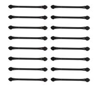 ifundom Eyeshadow makeup sticks 30pcs double-ended oval tip sponge applicators plastic black for daily use beginners and makeup artists