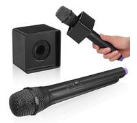 ifundom Fake Microphone Toy Pretend Play Microphone with Square Cube Set Pretend Mics Prop Plastic Realistic Mics for Halloween Christmas Party Stage Simulate Speech