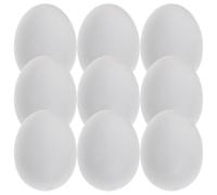 ifundom Fake Pigeon Eggs Reusable for Racing Pigeons Plastic 20pcs White