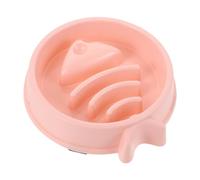 ifundom Fish Bone Shaped Slow Feeder Bowl for Cats and Dogs, Plastic Material with Cylinder in A Bowl Design, Helps Control Canine Obesity and Slow down Gulping, for Travel Use