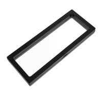 ifundom Floating Display Box for Challenge Coins and Jewelry Packaging Case Stable Plastic Construction, Front and Back View, for Desktop and Wall Display