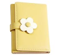 ifundom Flower Pattern Pu Wallet Cute Tri-Folded Change Purse for Girls Korean-Style School Accessory with Id Window