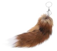 ifundom Fluffy Fox Tail Keychain Faux Tail Key Ring Handbag Accessory Bag Decoration Hanging Charm for Backpack Keys Christmas New Year Birthday Gift