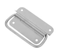 ifundom Fold-Down Stainless Steel Toolbox Handle with Ergonomic Grip | Heavy Duty Surface-mounted Pull Handle with Mounting Hardware, for Stacking, Transport, Workshop Storage