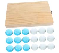 ifundom Foldable Mancala Board Game Educational Logic Training with Glass Beads Portable Strategy Plaything to Develop Memory and Patience Compact Travel-friendly Design Random Color