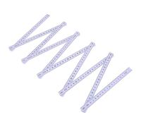 ifundom Folding Measuring Ruler Waterproof Plastic Foldable Ruler 2M Wear Resistant Tool for Woodworkers and Contractors Random Color