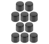 ifundom Foosball End Cap 10pcs 12mm Black Foosball Table Rod Safety Rubber End Caps Flexible Post Rubber Cover Tip Protectors Foosball Grips Tables Soccer Parts Replacement