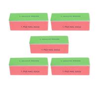 ifundom Four Sided Sponge Nail Files and 5pcs Manicure Tools with Unique Design for Home Use Nail Art Salon Use for Women
