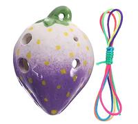 ifundom Fruit Shape Ocarina Ceramic Wind Instrument 6-hole for Boys and Girls Beginners Random Color