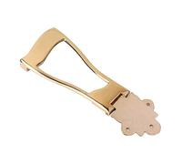 ifundom Ga418 Guitar Tailpiece Open Frame Bridge Gold Jazz Style for 6-string Archtop Guitar Sturdy Metal Construction with Easy Installation