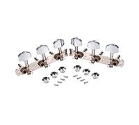 ifundom Gc301e Classic Guitar Machine Heads Double Holes Square Tuning Pegs Set of 6 for Electric Guitar
