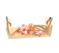 ifundom Girl Swing Prop for Newborn Photography Nursery Decor Shower Celebration Handmade Wooden Photography Accessory for Memorable Moments