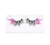 ifundom Glitter Fluorescence False Eyelashes 1 Pair for Date Makeup Eye Extension 1.18X0.79In