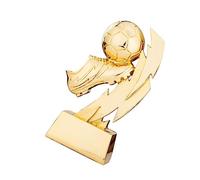 ifundom Golden Plating Resin Soccer Trophy for Football Match Award with Base Durable Football Award for School Kindergarten Party Prizes and Decorations