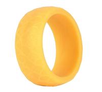ifundom Golden Silicone Finger Ring with Slip Fish Scale Texture Outdoor Sports Band for Fishing Exercise and Daily Comfortable Wear
