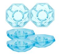 ifundom Guitar Parts 5pcs Guitar Effect Footswitch Topper Caps Plastic Pedal Protection Cap for Music Instrument Tool