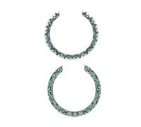 ifundom Guitar Rosette Decal Sound Hole Decal Acoustic Guitar Inlay Sticker Abalone Style 2pcs Beginners