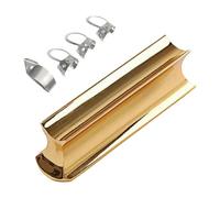 ifundom Guitar Slide Tone Bar with 4 Finger Picks Stainless Steel for Lap Steel Guitar Playing Aids