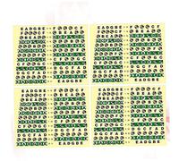 ifundom Guitar the Pvc Map Decals Sticker Labels Fretboard Notes Acoustic 10pcs Electric Guitar Helps Master for Beginners