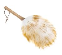 ifundom Guqin Dust Brush for Musical Instruments and Keyboards, Wooden Handle Plush Material, White Colour, Easy to Store and Will Not Damage Surfaces, for Cleaning and Dust Style