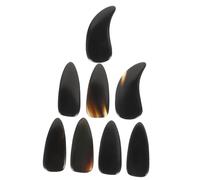ifundom Guzheng Nails Picks 8pcs Natural Ox Horn Finger Picks for Professional Performance, Guzheng Practice Nails Protecting Fingers during Playing, Easy to Carry
