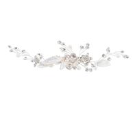 ifundom Hair Clip for Brides at Weddings and Evening Parties Elegant with Rhinestone Leaf Design, Zinc Alloy Material, Versatile and Fine Handcrafted Wedding Hair Accessory Bridal