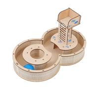 ifundom Hamster Maze Toy Wooden Small Animals Labyrinth Tunnel Plaything for Exercise and Weight Loss Climbing Stairs and Bridge Suitable for Gerbils and Hamsters Random Color