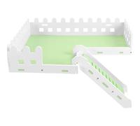 ifundom Hamster Play Platform with Ladder for Pets Cage Landscape Stand for Climbing Resting and Food Placement Safe and Clean Pet Hamster Accessory for Mental and Physical Health