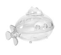 ifundom Hamster Sand Bath Submarine Shape Acrylic Small Animal Bathtub Cage Accessory Easy to Clean Keeps Cage Clean for Hamster Bathroom Use
