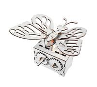 ifundom Hand Cranked DIY Wooden Butterfly Science Educational Science Experiment Kit for Cognitive Learning STEM Assembly Plaything