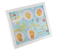ifundom Hand Foot Frame Newborn Footprint Handprint Casting Photo Frame Boy Born Essentials