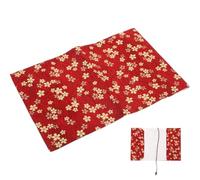 ifundom Hand-Made Red Cloth Book Sleeve with Protective Cover and Beautiful Pattern, Sturdy Book Protector Sleeve for Students, for Business and Personal Use