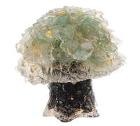 ifundom Handcrafted Creating Warm Ambiance and Stylish Workspace Decor Desktop Decoration Green Crystal Tree Compact Artistic Money Tree Ornament for Office and Living Room