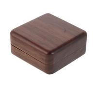 ifundom Handcrafted Walnut Guitar Thumb Picks with Portable Wooden Case Rounded Edge Acoustic Electric Plectrum Kit for Bass Banjo Guitar Players Ergonomic Finger Picks Accessories
