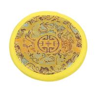ifundom Handmade Nepalese Tibetan Singing Bowl Cushion 10cm Yellow Cloth Mat Buddhist Sound Bowl Pad Meditation Accessory