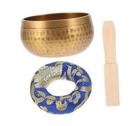 ifundom Handmade Tibetan Singing Bowl Buddhist Meditation Bowl for Yoga Practice Manual Tapping Copper Material Random Color