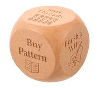 ifundom Handmade Wooden Sided Sewing Decision Dice for Quilting and Embroidery Portable Engraved Craft Tool for Crafters Family Fun and Creative Stitchwork Projects