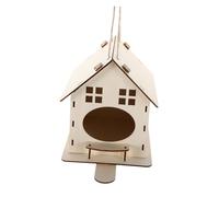 ifundom Hanging Bird Nest Station Garden House Bird Feeder Nest Box for Wild Outdoor Indoor Decorative House Craft Paintings