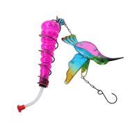 ifundom Hanging Hummingbird Feeder Decorative Glass Bird Water Feeder for Outdoor for Birds Versatile Attract Various Species Painted Finish